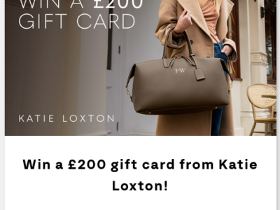 Win a £200 gift card from Katie Loxton!